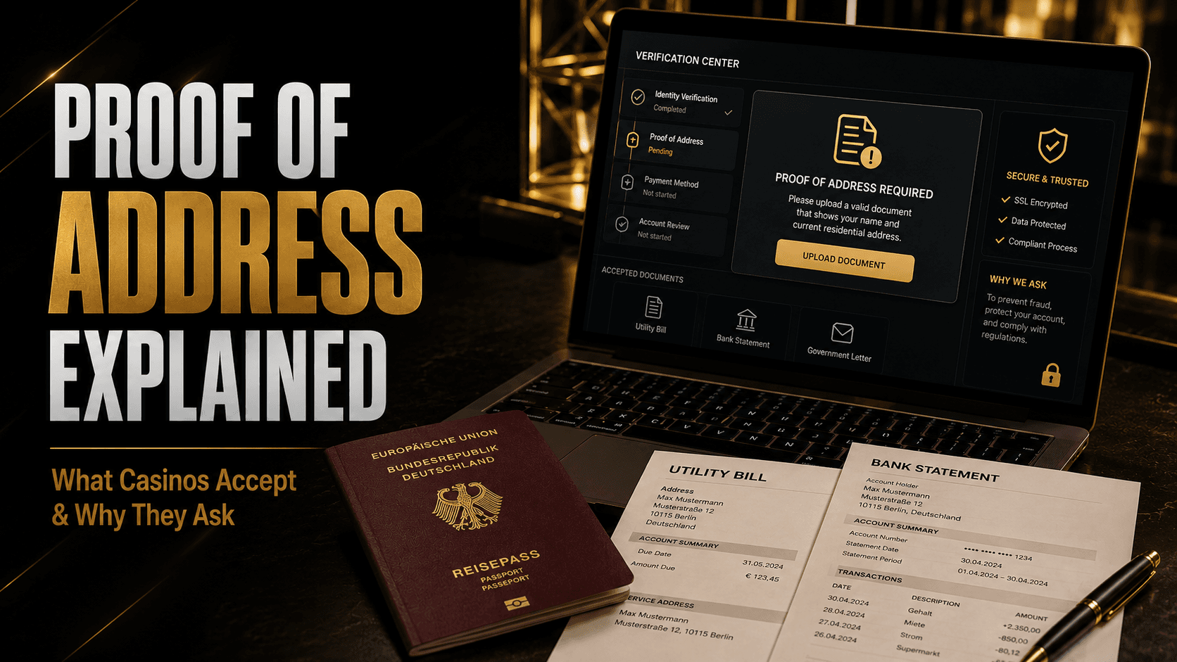 Why Casinos Ask for Proof of Address (And Which Documents Are Accepted)