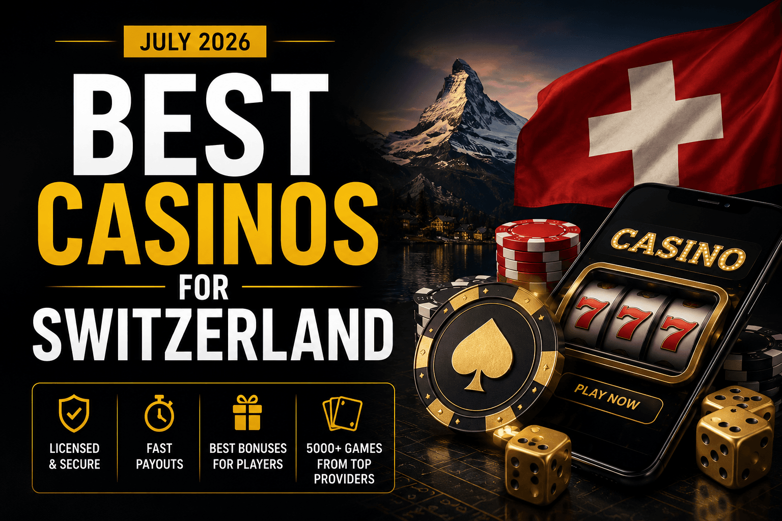 Mejores Casinos en Línea en Suiza (Julio 2026)
