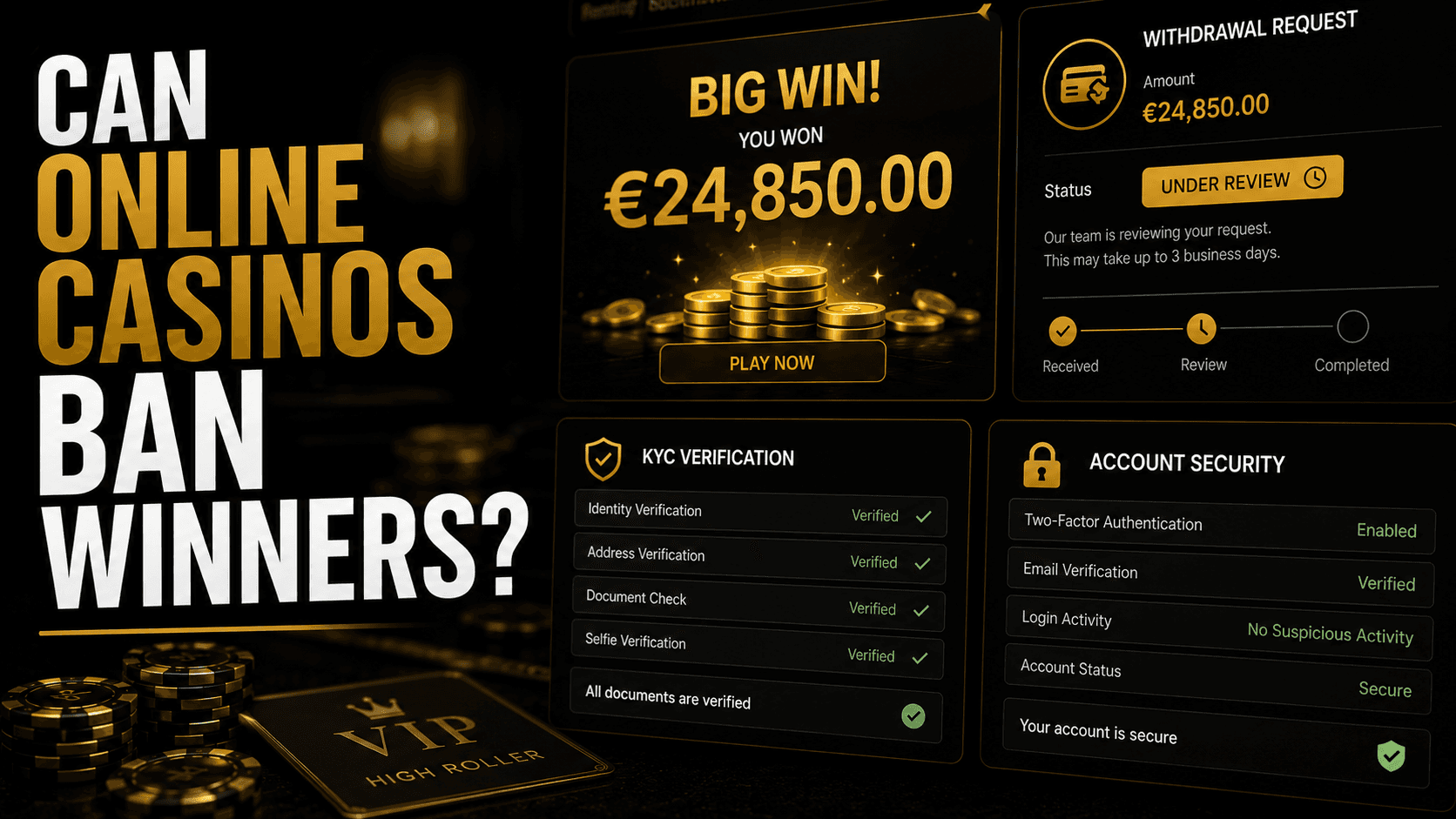 ¿Pueden los casinos en línea prohibir a los ganadores? Lo que los jugadores suelen entender mal