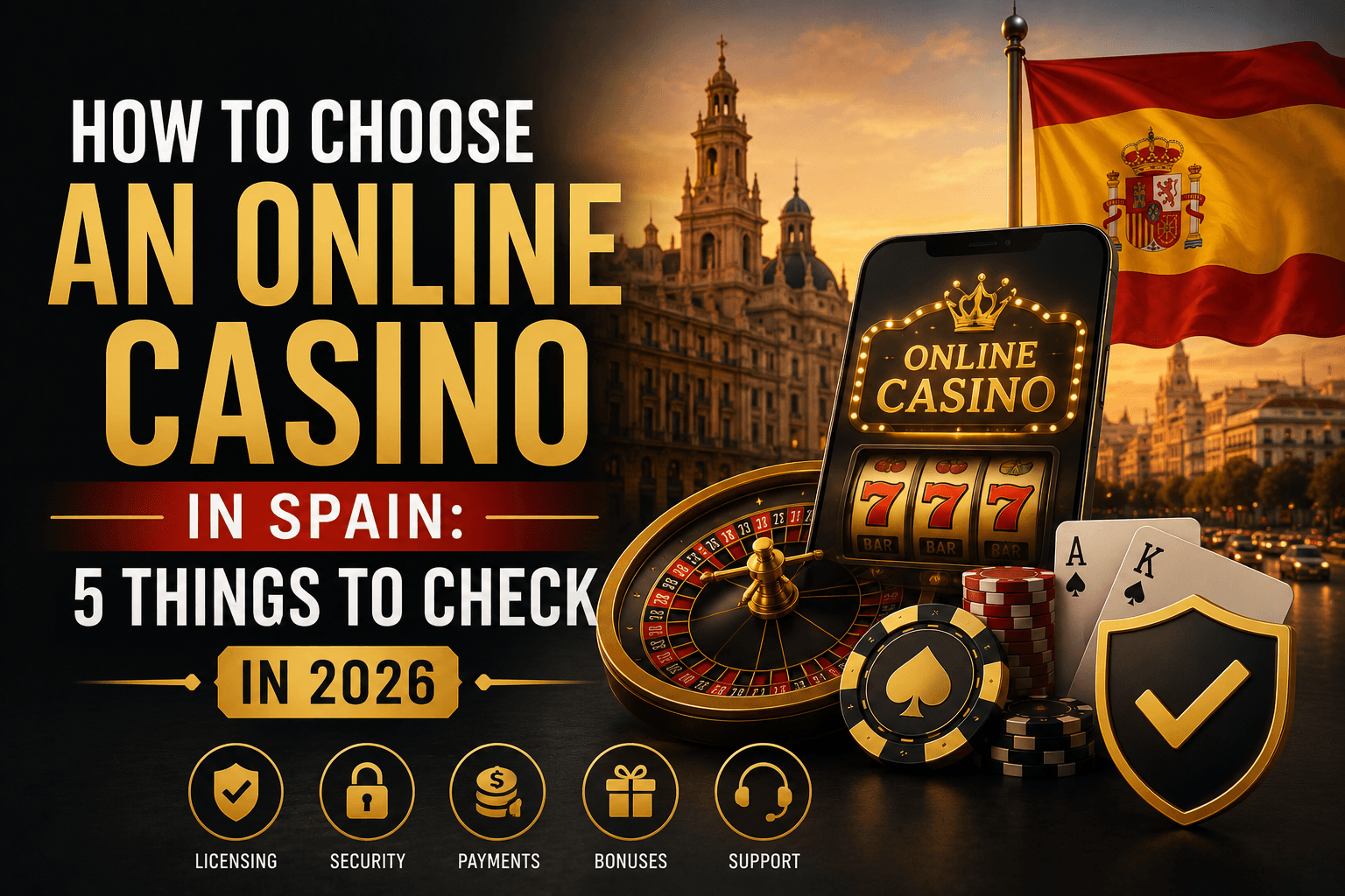 How to Choose an Online Casino in Spain: 5 Things to Check in 2026